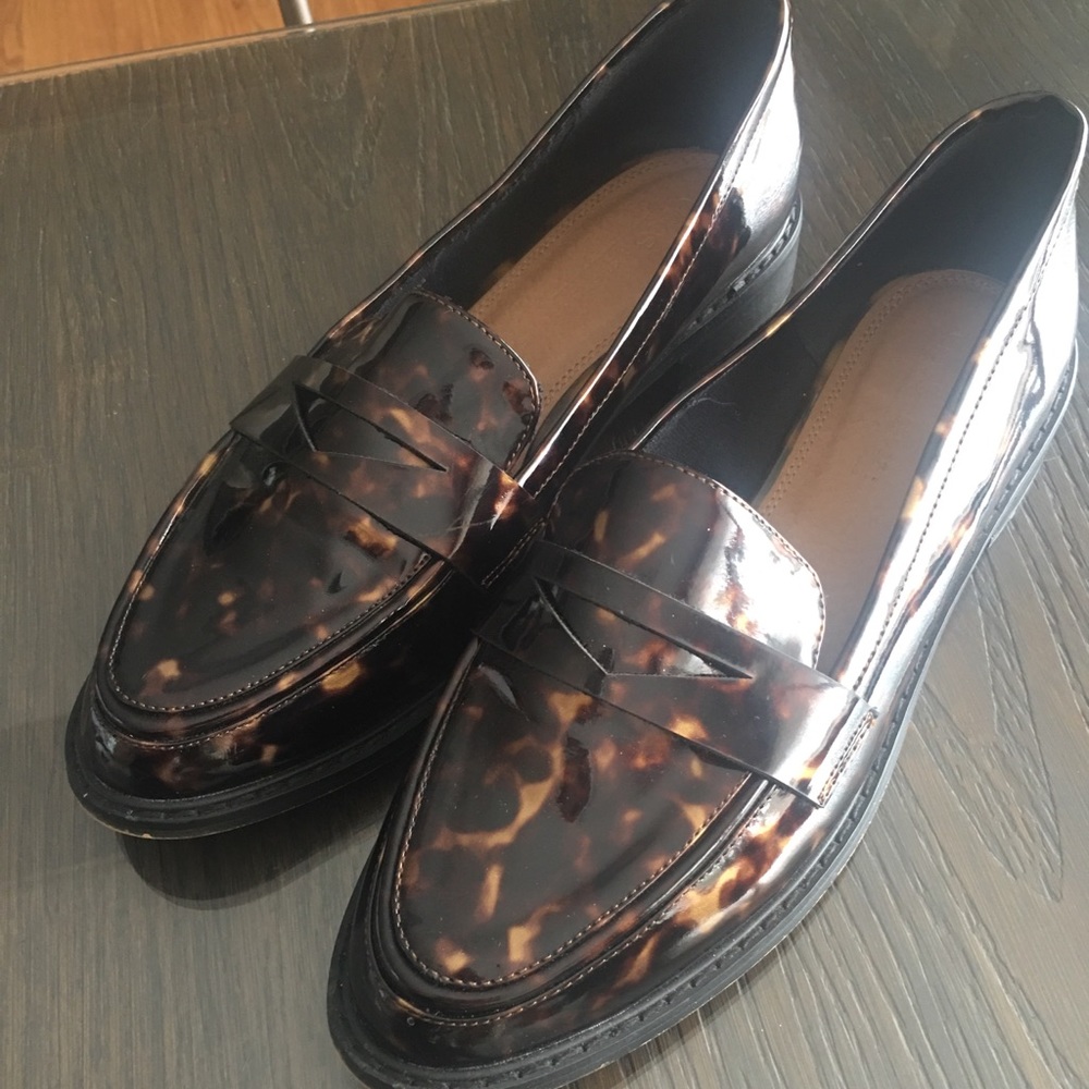 ASOS Patent Tortoise Loafer Size 6